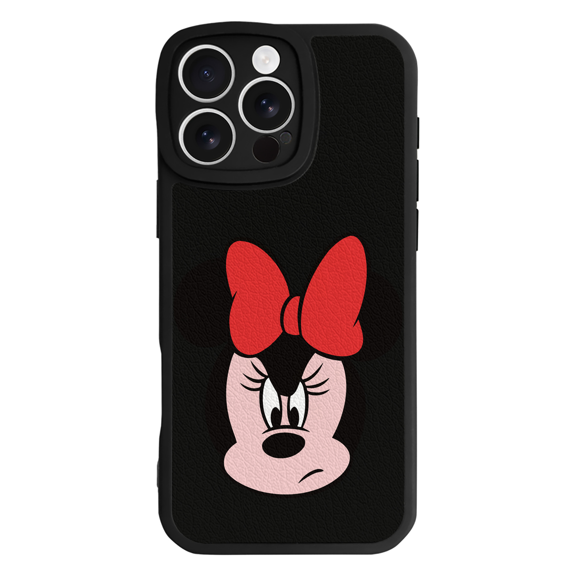 （画像用） ミッキーマウス Mickey Mouse 【iPhone 16シリーズ対応】シリコンスマホケース（レザー調） 材質：シリコン